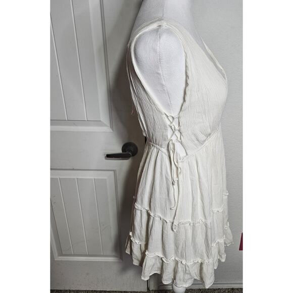 Cotton Candy LA Mini Swing Dress With Lace-up Cut Out Detailing On Side Lined... - Picture 2 of 9